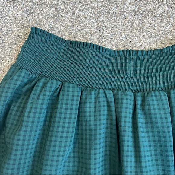 A New Day Green Gingham Pleated Mini Skirt, Size XS - Picture 7 of 7